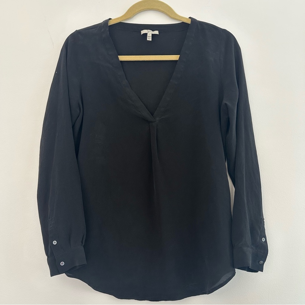 Joie silk black blouse
